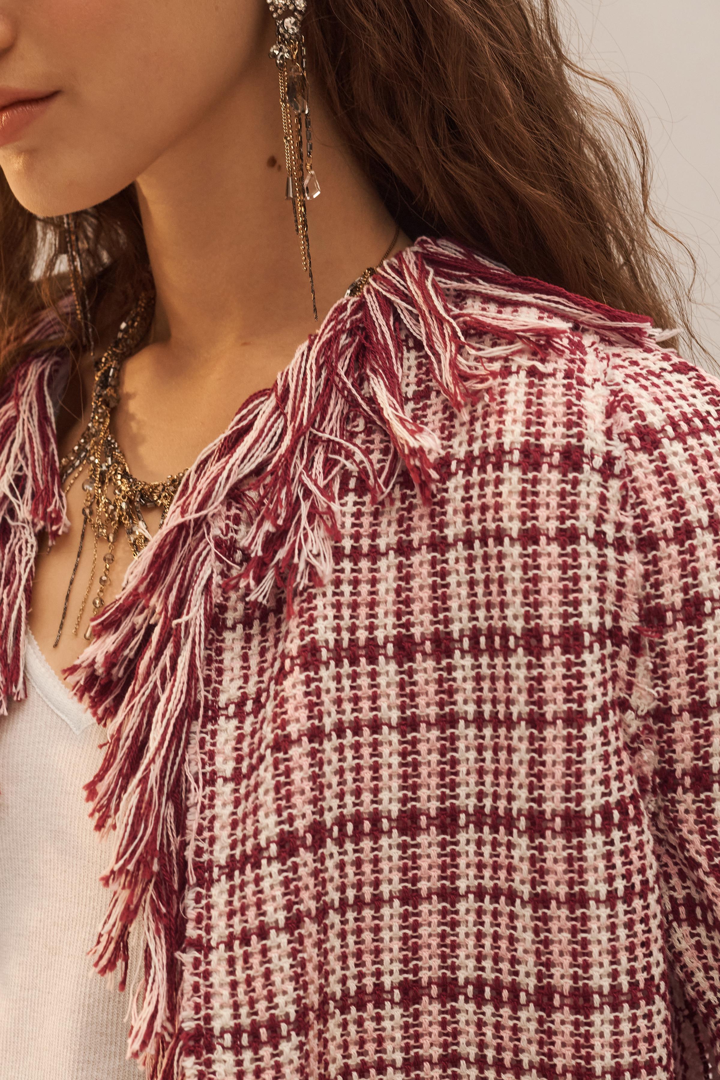 LIMITED EDITION FRINGED TEXTURED JACKET